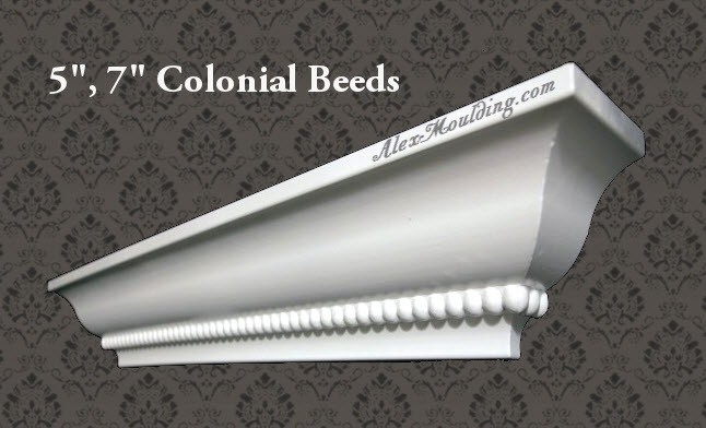 colonial beads 5,7" crown molding